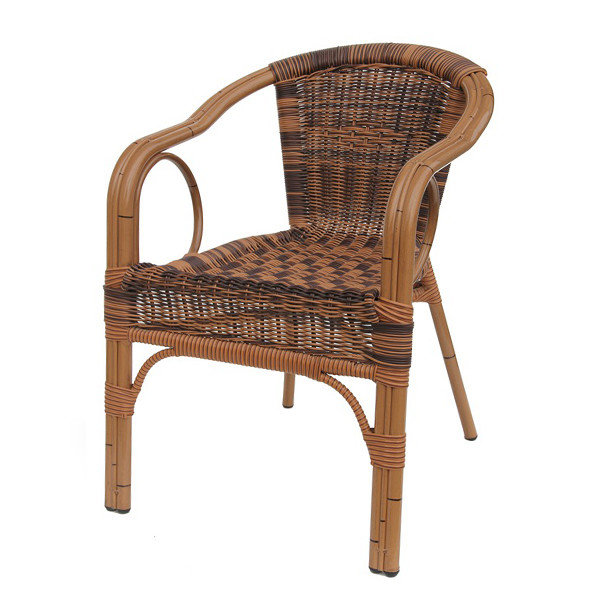  Waterproof Rattan Wicker Chairs Antique Patio Arm Chairs Manufactures