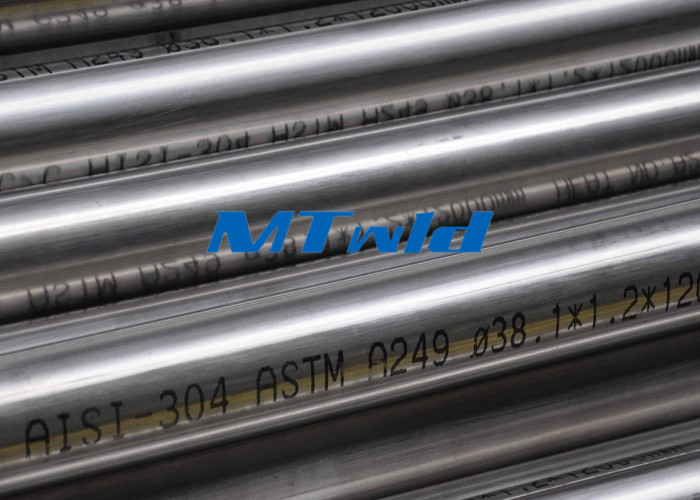  Heat Exchanger Stainless Steel Welded Tubing ASTM A270 / A249 For Papermarking Manufactures