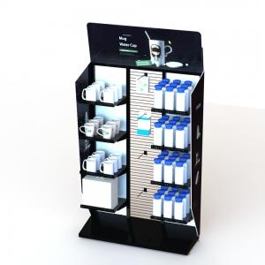  Water Bottles Mugs Grocery Display Racks Knockdown With Shelves And Hooks Manufactures