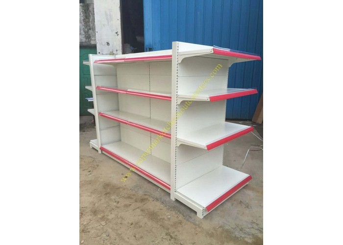  Double - sided Supermarket Display Shelving Rack , Retail Shelving System Manufactures