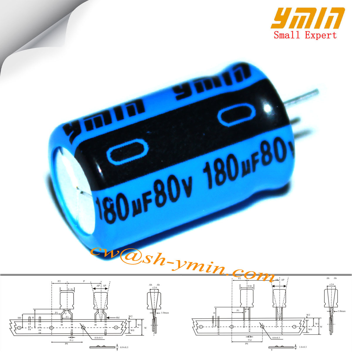 Buy cheap 80V 180uF 12.5x16mm Capacitor LKL Series 130°C 2,000 ~ 5,000 Hours Radial from wholesalers