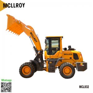  58kw Small Wheel Loader Mcl932 Rate Load 1800kg Dump 3.2m YUNNEI 490 Manufactures