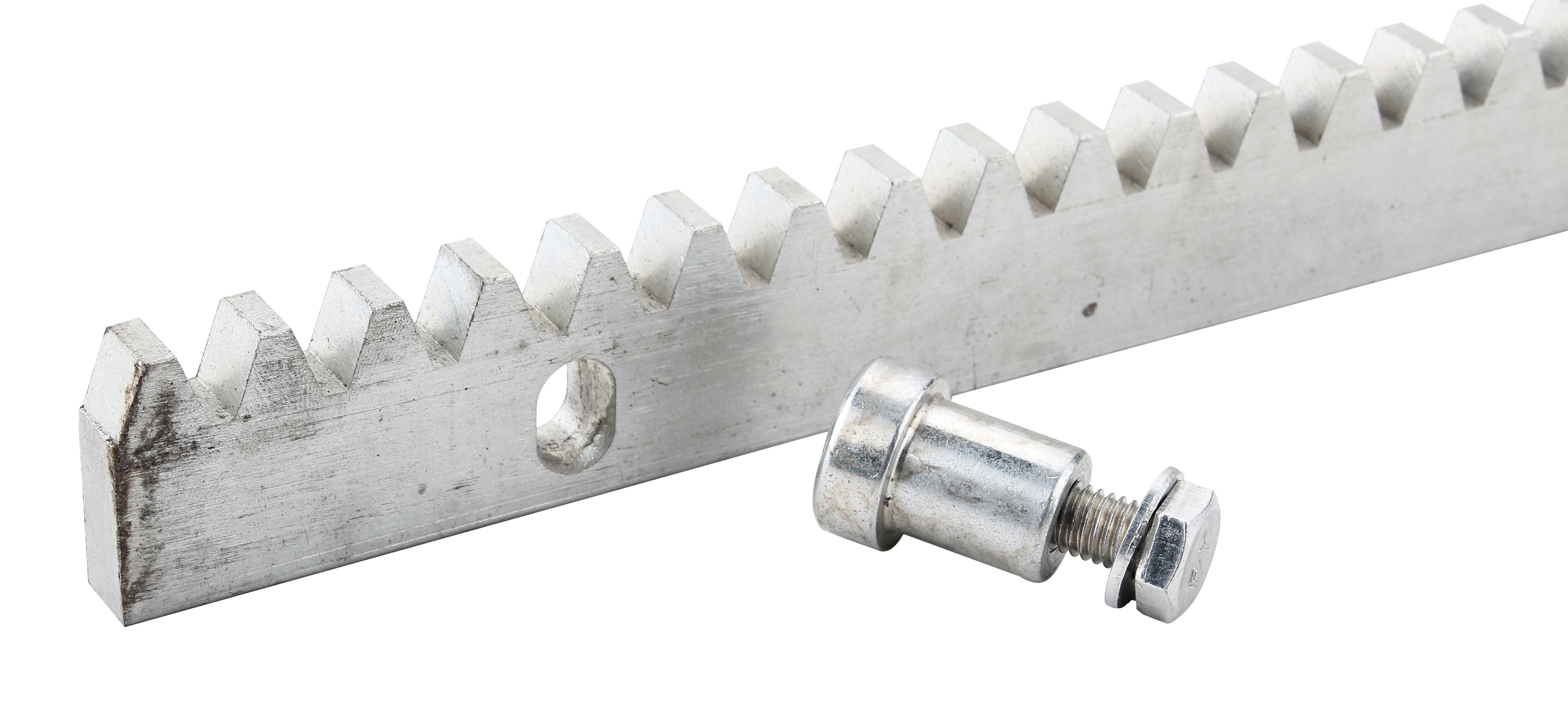  Zinc Plated Sliding Gate Gear Rack With Bolts M4 M6 Steel Or Nylon Manufactures