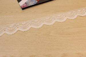  Water Soluble Interlining Guipure Lace Trims , Embroidery Cotton Lace Ribbon Manufactures