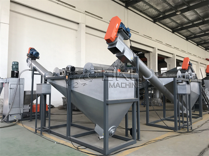  PET 8m Plastic Recycling Washing Line 5.5kw Sink Float Plastic Separation Manufactures