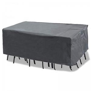  L108inch W82inch Waterproof Patio Furniture Covers , Outdoor Furniture Covers Black Manufactures