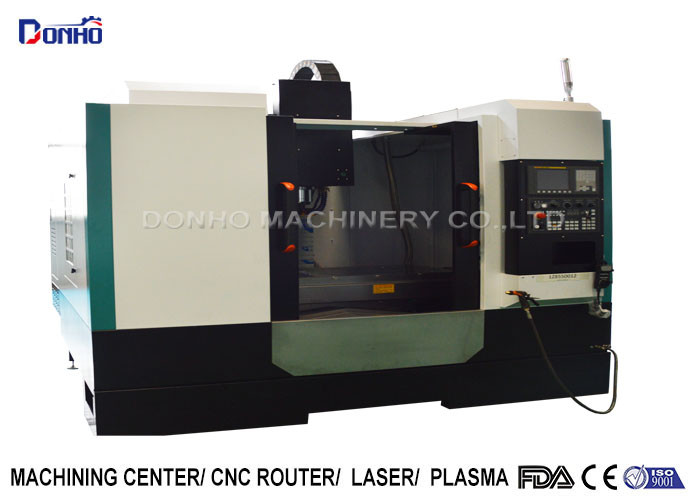  Full Cover Shroud CNC Vertical Machining Center For Iron Ore Engraving Manufactures