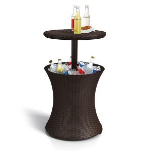  Contemporary Hot Tub Side Table With 7.5 Gallon Beer And Wine Cooler Outdoor Patio Furniture Manufactures