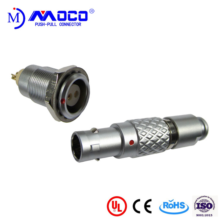  0B 2 pin male and female circular push pull connector for Infrared Camera Manufactures