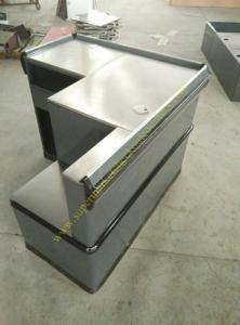  Grey Mini Express Checkout Counter With Add On Counter For Convenient Store Manufactures