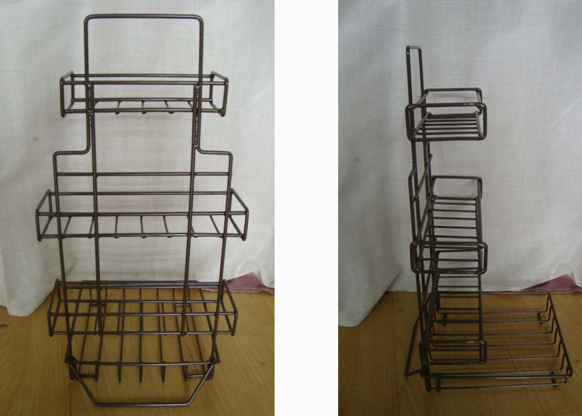  8 Tea Boxes Metal Food Display Stands Wire Basket Display Rack For Tea Package Manufactures