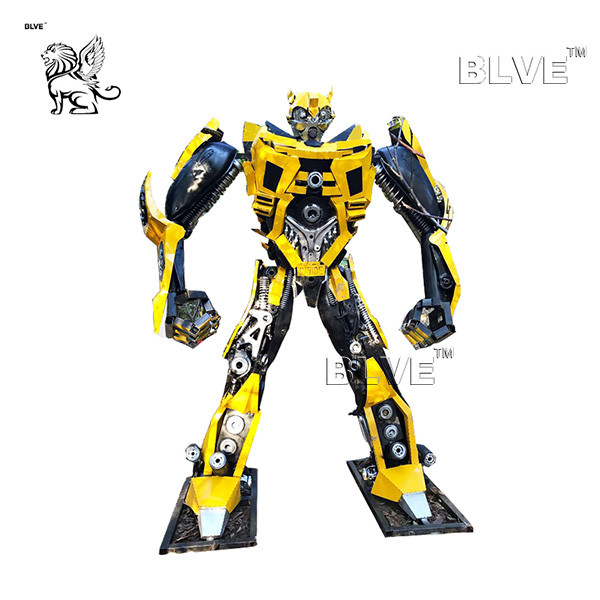  Large Iron Bumblebee Statue Metal Welded Transformers Sculpture Manufactures