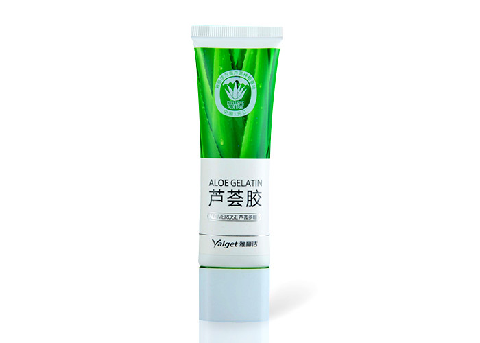  Flat Cap Plastic Cosmetic Tubes For On The Go Aloe Extract 45g/1.52 OZ Manufactures