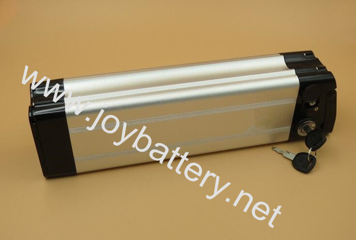  24V10Ah li-ion electric bike battery pack silver fish case suit for 350W motor 24V12Ah 36V10Ah 48V10Ah Manufactures
