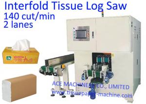  2 Channels Facial Tissue Paper Log Saw Machine Manufactures