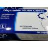 Buy cheap Anti Bacterial Anti Virus Dental Exam Gloves Disposable Blue Nitrile Gloves from wholesalers