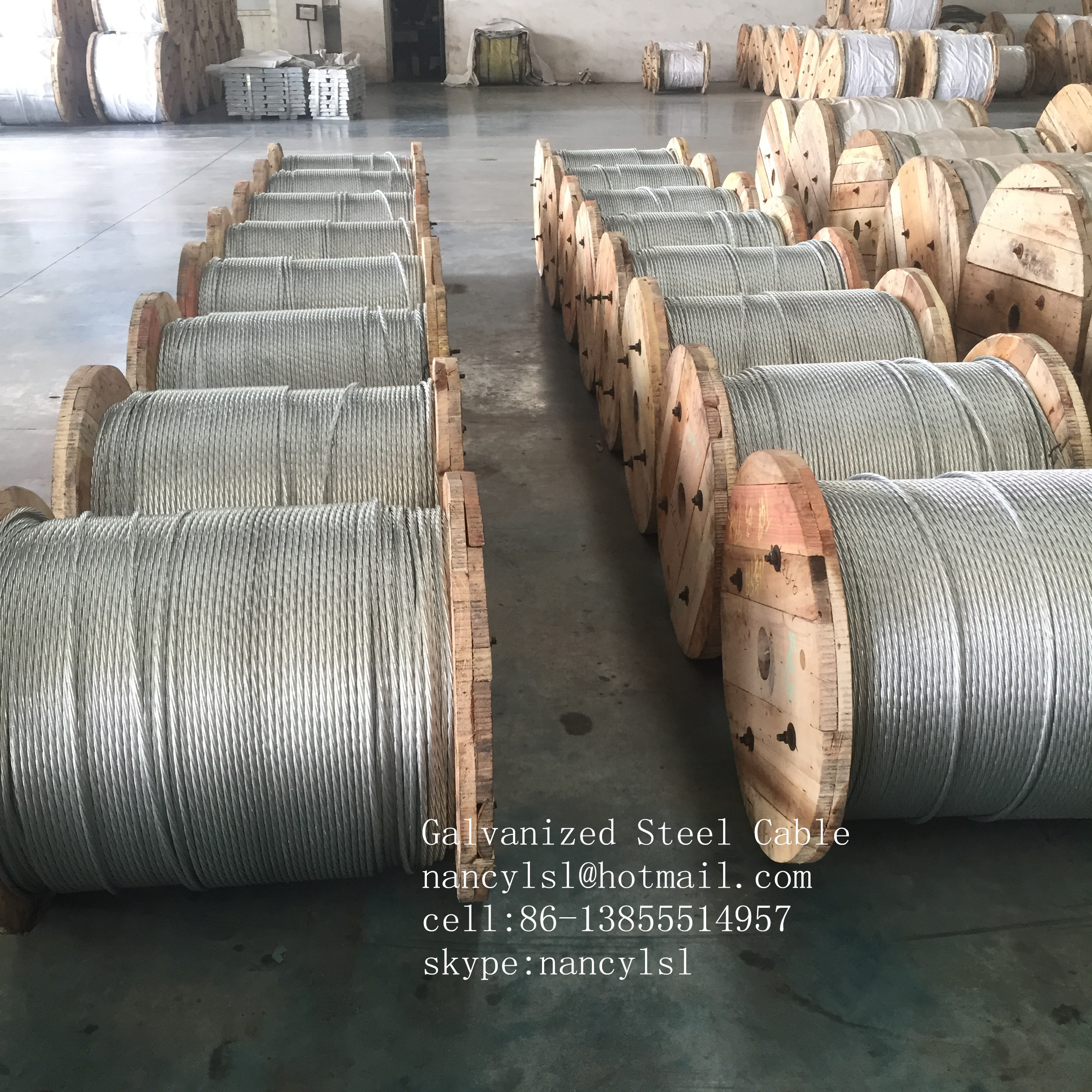  Residential Zinc Coated Steel Wire Strand / Class A Guy Strand Wire 1 4 Inch , 7 X 2.03mm Manufactures