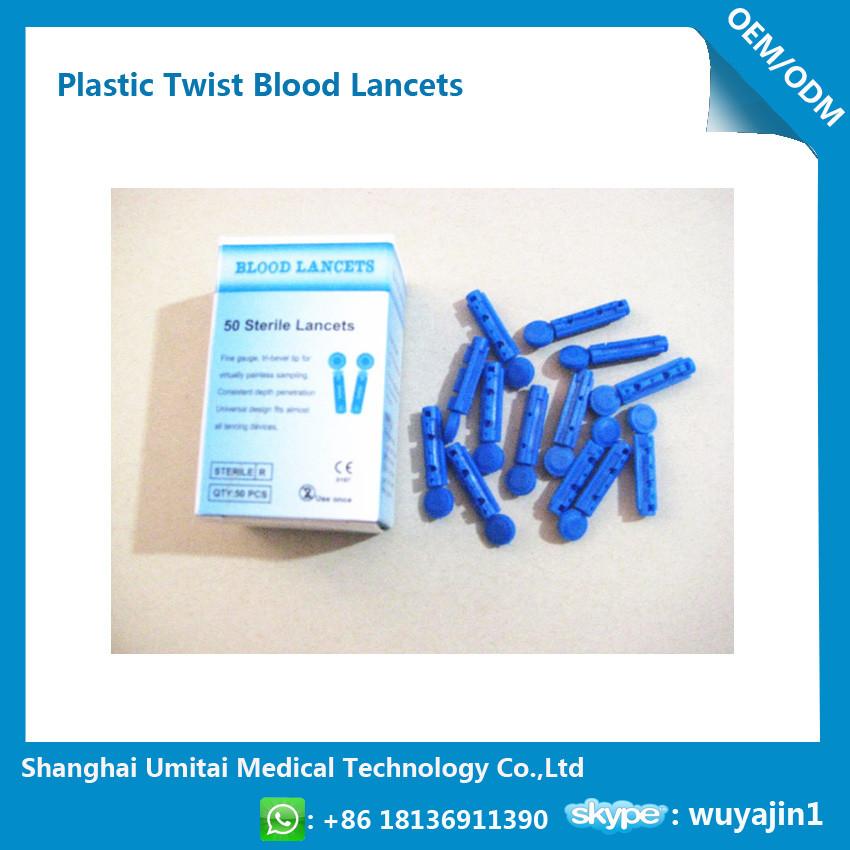 Buy cheap Surgical Disposable Blood Lancets For Blood Glucose Testing Plastic Material from wholesalers