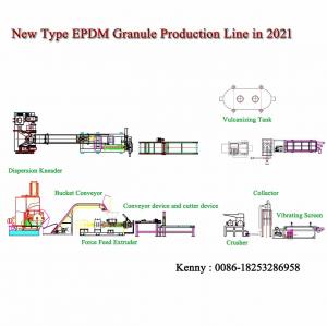 China EPDM Granule Production Line / EPDM Pellet Making Machine for Rubber Runway on sale