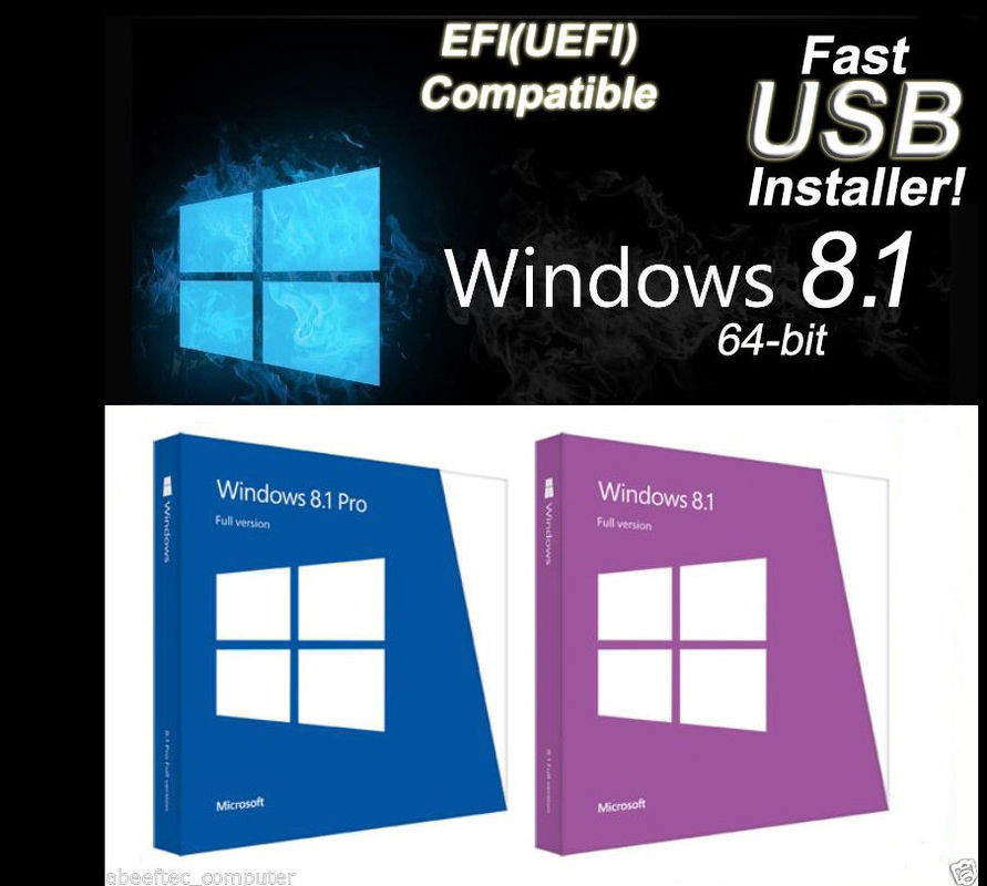  100% Genuine Microsoft Windows 8.1 Key Code Home 1pk 64 Bit DVD Version Manufactures