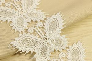  Silver Sequin Lace Trim Butterfly Patterned For Multiapplication Manufactures