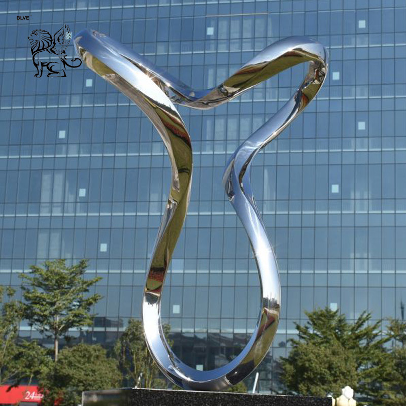  BLVE Stainless Steel Abstract Sculpture Large Metal Art Garden Modern Decorative Outdoor Manufactures