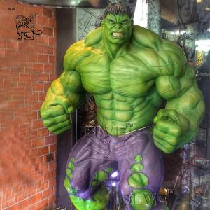  Marvel Superhero Fiberglass Hulk Statue Life Size Resin Sculpture Manufactures