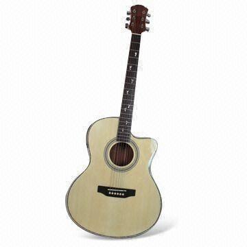  40-inch Acoustic Guitars with EQ and D'Addario Tuner String, Comes in Nature Color Manufactures