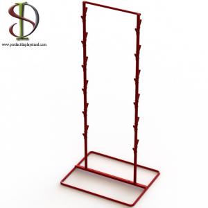  Double Metal Strips Snack Display Rack With 24 Clip Manufactures