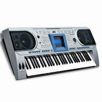  61-key Standard Keyboard with Touch Function, LCD Display and 12V DC Power Supply Manufactures