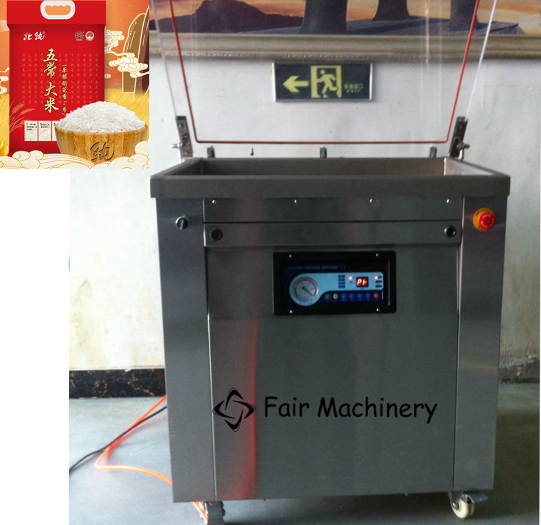  5kg 1.2KW Rice Vacuum Packaging Machine , 50VAC Single Chamber Vacuum Packing Machine Manufactures