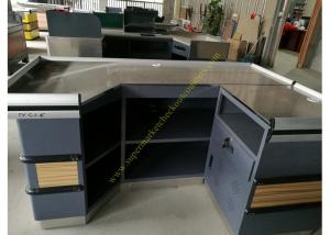  Retail Shop Cashier Checkout Counter / Durable Wooden Cashier Desk Manufactures