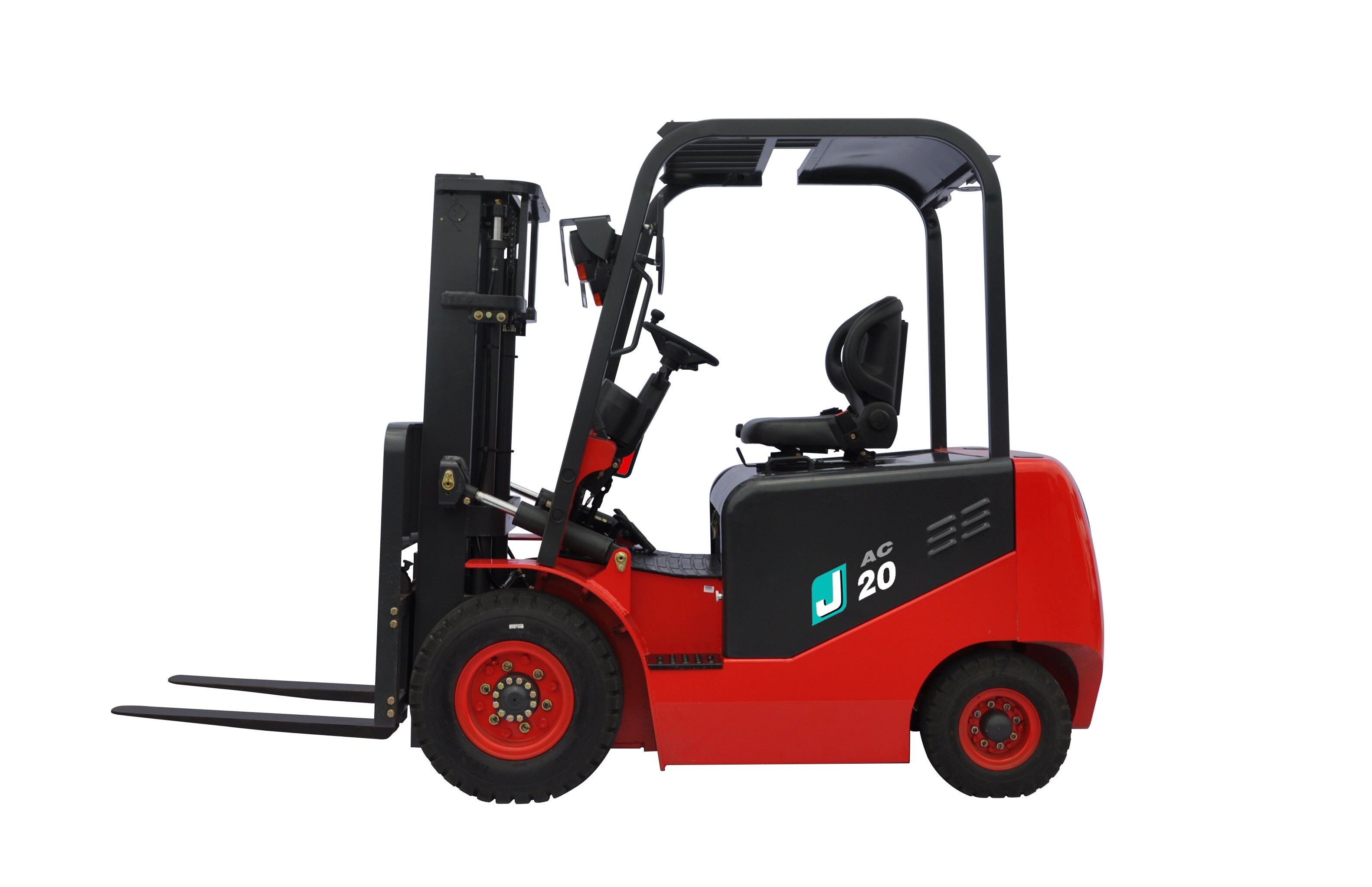 2 Ton Lifting Capacity Electric Battery Forklift Truck With Comfortable Seating