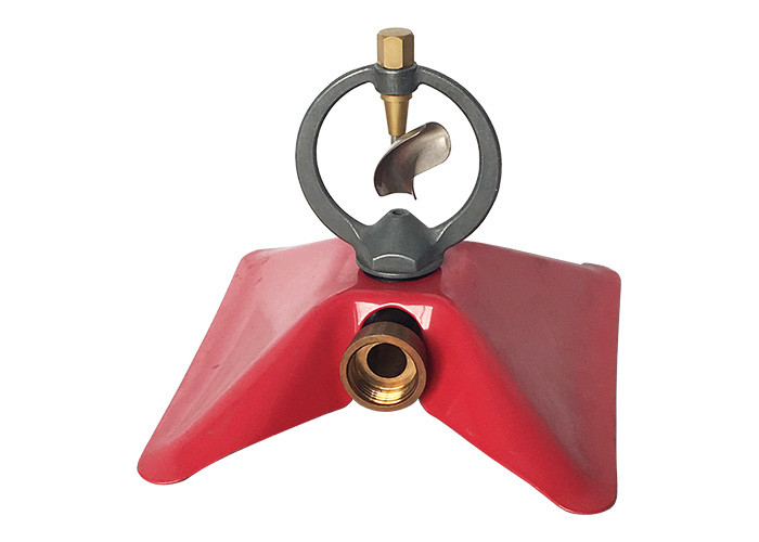  3/4" FIP Metal Rotating Sprinkler With Stand Aluminum Rotating Spray Head Manufactures