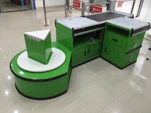  Custom Automatic Checkout Counter With Conveyor Belt Manufactures