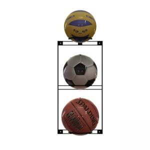 Wall Mounted Three Hooks Metal Display Racks For Basket Ball Hold Manufactures