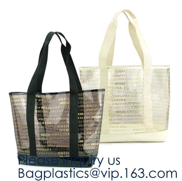  Women Gender and Casual Tote Shape large capacity clear PVC Beach Bag,Tote Bag Clear Transparent Shopping Bag For Women Manufactures