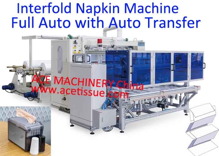  V Fold Paper Towel Making Machine Fully Automated With Auto Transfer Manufactures