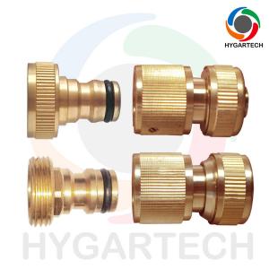  Brass Quick Connect Water Hose Fittings Tap Connector & Nozzle Adaptor Set Manufactures