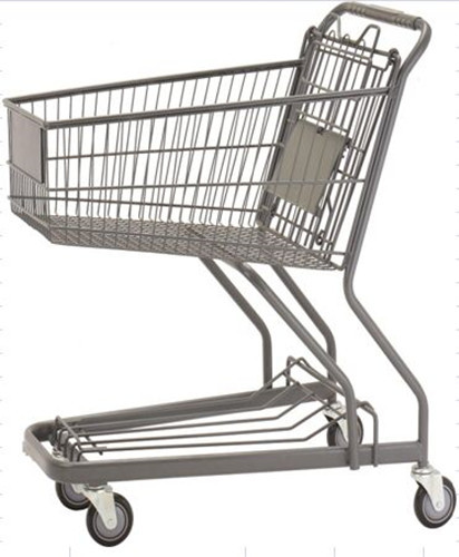  70L Custom Shopping Basket Trolley Powder Coating Wire Basket Cart Manufactures