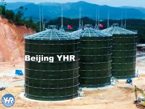 5000 M3 Anaerobic Digester Tank Glass Fused To Steel Material Fast Installation