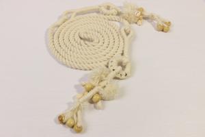  Traditional Bohemian Bead Sea Shell Cotton Rope Belt For Waistband Or Curtain Tie Manufactures