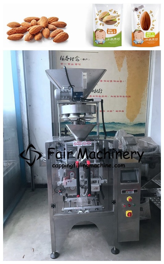  2.5Kw Coffee Bean Packing Machine , 50Bag/min PLC Almond Packing Machine Manufactures