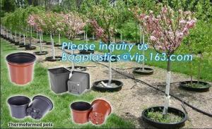  mini plastic nursery pots flower pots for herb seedling,cheap price black plastic nursery pots flexible soft pot, seedli Manufactures