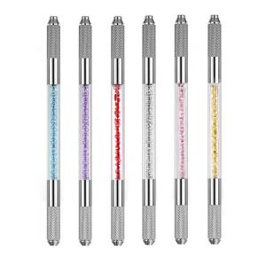  Double Sides Crystal Acrylic Microblading Tattoo Pen 14cm Length Manufactures