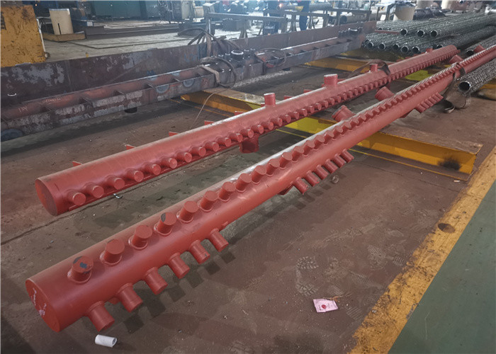  High Efficient ASME Alloy Steel Boiler Manifold Header With Pipe Header Cover Manufactures