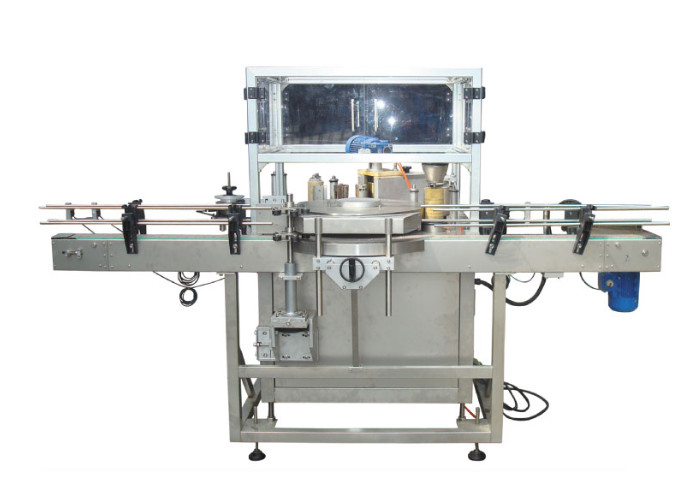  Hot Glue Automatic Sticker Labeling Machine For Circular Bottle Easy Operation Manufactures