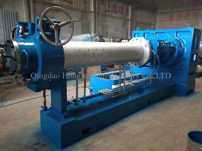  Cold Feed Vacuum Rubber Extruding Machine Single Compound Microwave Vulcanization Manufactures