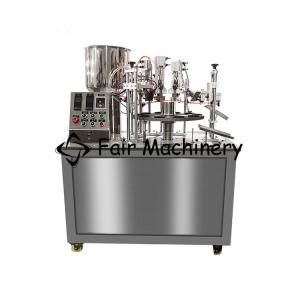  0.6Mpa 300ML Tube Filling Sealing Machine Skin Care Cosmetic Product 3.3Kw Manufactures