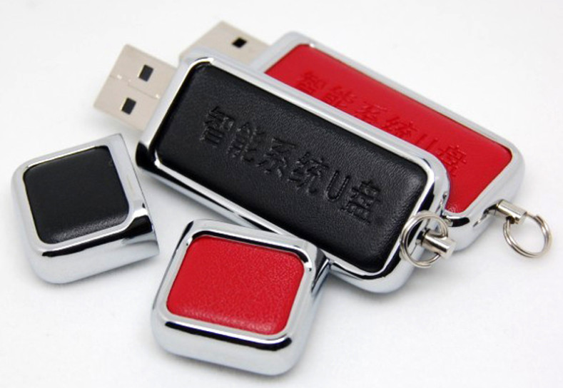 Promotional Huge School Leather USB Flash Drive 32G  64G 128GB  , Leather Memory Stick Manufactures